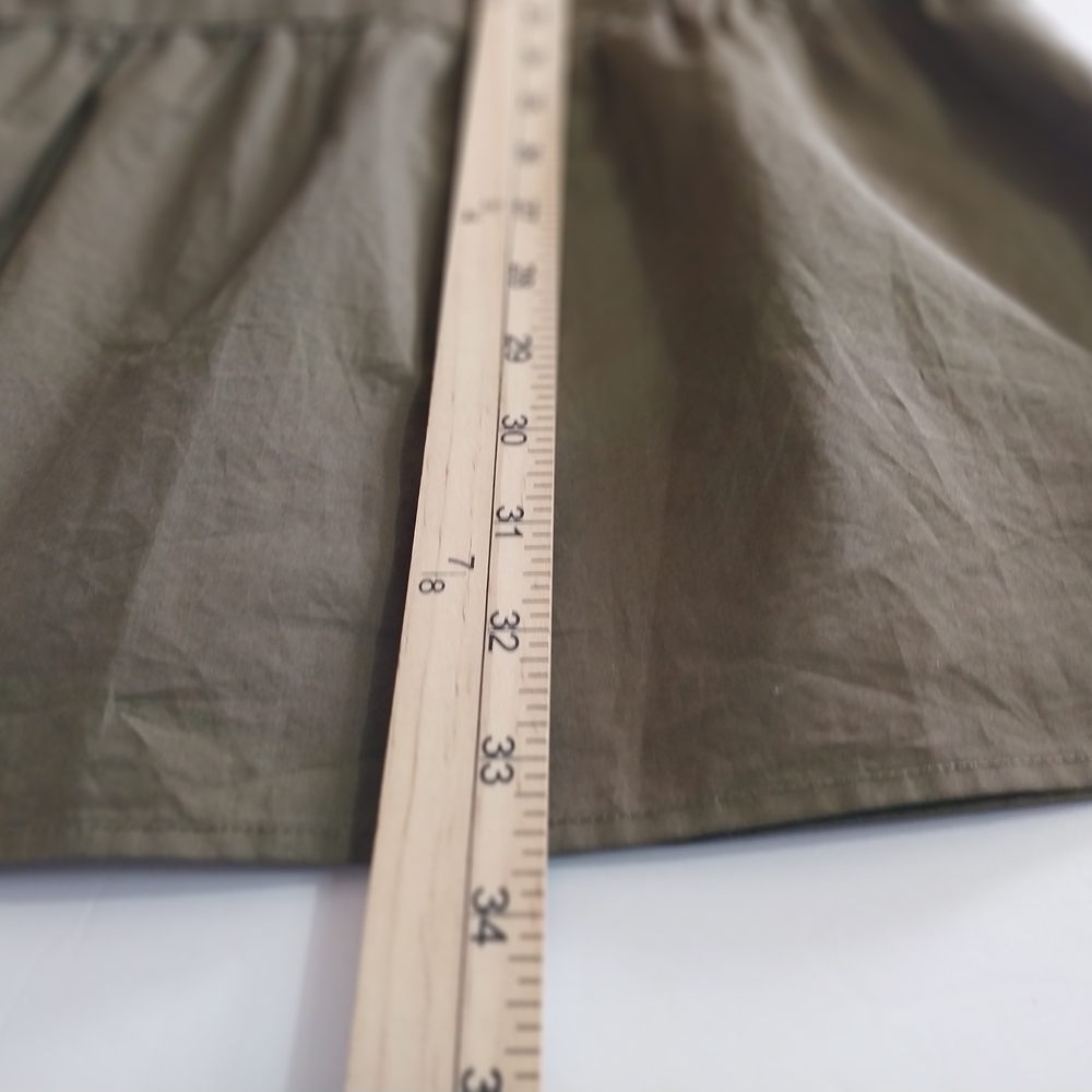 Sanctuary Size M Olive Green Mini Dress Cotton Made In China - Picture 11 of 13